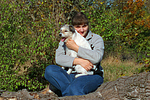 Frau mit Parson Russell Terrier / woman with PRT