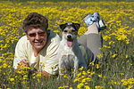 Frau und Parson Russell Terrier / woman and PRT